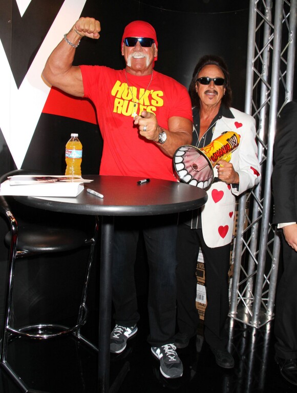 Jimmy Hart et Hulk Hogan à la soirée « Licensing Expo » à Las Vegas, le 10 juin 2015
