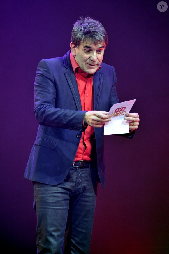 Tex participe à la tournée "Les Eternels du Rire" dans la salle Nikaia à Nice le 28 novembre 2014.
