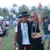 Johnny et Laeticia Hallyday assistent au 4 ème jour du Festival de "Coachella Valley Music and Arts" à Indio Le 18 avril 2015