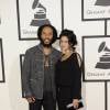 Ziggy Marley et sa femme Orly Marley à la 56eme ceremonie des Grammy Awards a Los Angeles le 26 janvier 2014.