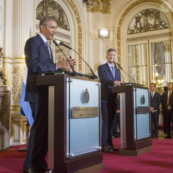 Barack Obama et Mauricio Macri, en Argentine, le 23 mars 2016