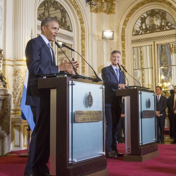 Barack Obama et Mauricio Macri, en Argentine, le 23 mars 2016