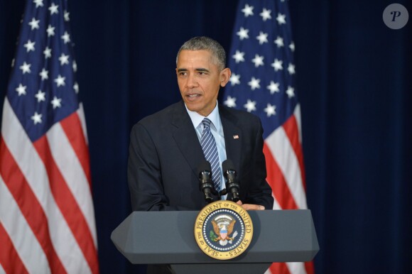 Le président Barack Obama prononce une allocution lors de la conférence des ambassadeurs à Washington. Le 14 mars 2016