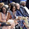 Barack Obama, Michelle et leurs filles avec Raul Castro à La Havane, le 22 mars 2016