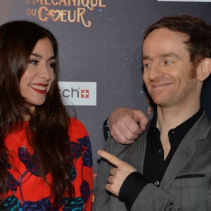 Olivia Ruiz, Mathias Malzieu lors de la première du film Jack et la mécanique du coeur à Paris le 26 janvier 2014.