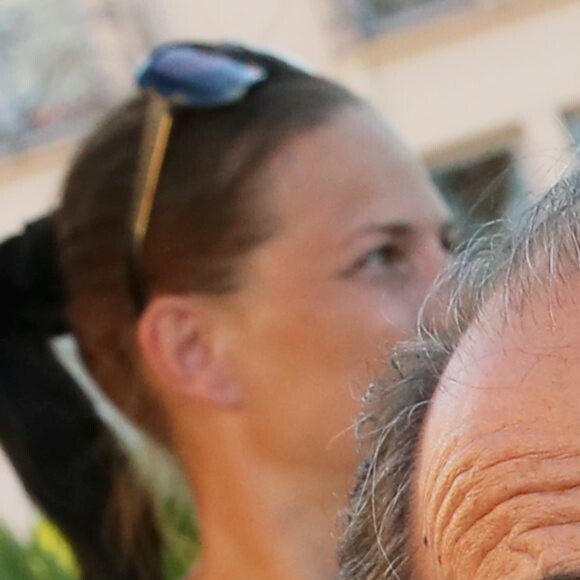 Richard Bohringer sur le port de St Tropez le 11 août 2013.