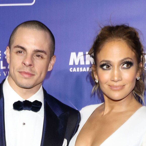 Casper Smart et sa compagne Jennifer Lopez lors de l'after party "Jennifer Lopez : All I have" et de l'inauguration du restaurant Mr Chow à Las Vegas, le 20 janvier 2016.