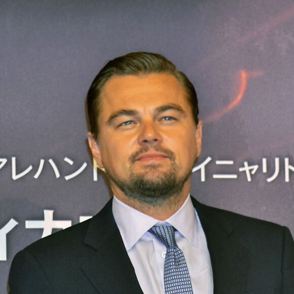 Leonardo DiCaprio lors d'une conférence de presse pour le film "The Revenant" à l'hôtel Ritz Carlton à Tokyo, le 23 mars 2016.