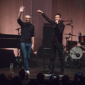 Exclusif - Alex Beaupain et Vincent Delerm en concert à La Cigale à Paris le 29 mars 2016. © Lionel Urman / Bestimage