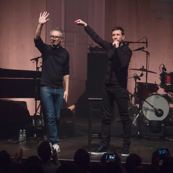 Exclusif - Alex Beaupain et Vincent Delerm en concert à La Cigale à Paris le 29 mars 2016. © Lionel Urman / Bestimage