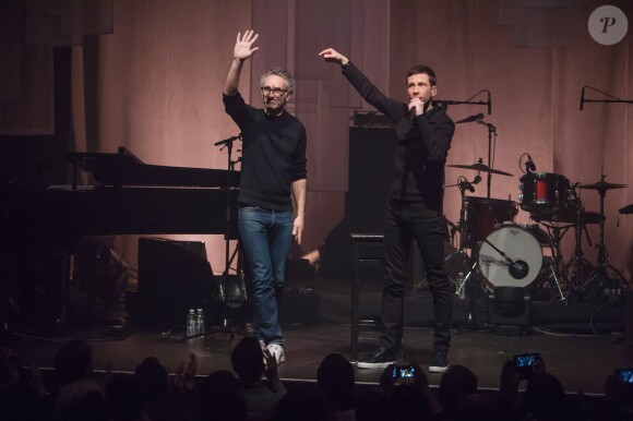 Exclusif - Alex Beaupain et Vincent Delerm en concert à La Cigale à Paris le 29 mars 2016. © Lionel Urman / Bestimage