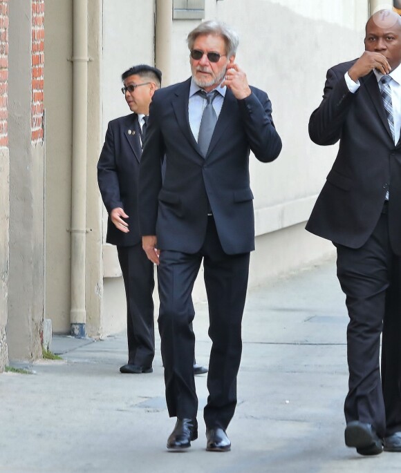 Harrison Ford arrive à l'émission Jimmy Kimmel Live! à Hollywood, le 21 mars 2016 © CPA/Bestimage