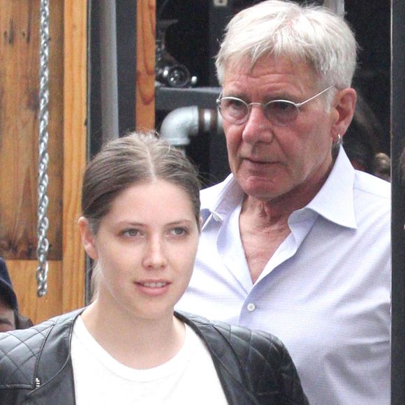 Harrison Ford avec sa fille Georgia à Los Angeles, le 17 août 2013.