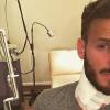 M. Pokora en pleine séance de détatouage : il fait part de sa souffrance sur son compte Instagram, le 2 avril 2016