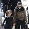 Kourtney Kardashian et son fils Mason - La famille Kardashian en vacances à Vail, dans le Colorado. Le 6 avril 2016.