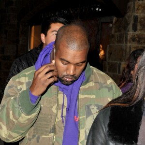 Kim Kardashian et Kanye West dans la station de Vail, Colorado, le 6 avril 2016.