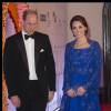 Le prince William et la duchesse Catherine de Cambridge (en Jenny Packham) au Taj Palace Hotel à Mumbai le 10 avril 2016 lors d'un gala organisé par la British Asian Foundation, avec la participation de nombreuses stars de Bollywood, au premier jour de leur visite officielle en Inde. © Stephen Lock/i-Images via ZUMA Wire / Bestimage
