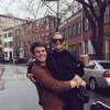 Lea Michele et son meilleur ami Jonathan Groff, sur Instagram. Avril 2016