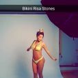 Parisa sexy en bikini, sur Snapchat, le 30 mars 2016