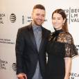 Justin Timberlake et sa femme Jessica Biel à la première de "The Devil and the Deep Blue Sea' à New York, le 14 avril 2016  Celebrities at the premiere of "The Devil and the Deep Blue Sea' in New York City, New York on April 14, 2016.14/04/2016 - New York