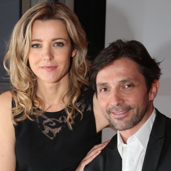 Exclusif - Laure Guibert et Sébastien Roch - Présentation en avant-première du 300ème épisode de la série "Les Mystères de l'Amour" au siège de TF1 à Boulogne-Billancourt le 14 avril 2016. Cet événement sera diffusé sur TMC le samedi 16 avril à 19h45. Il a plus de 25 ans que ces acteurs jouent ensemble; la première série était "Hélène et les garçons" en 1992 sur TF1 produite par Jean-Luc Azoulay. © Denis Guignebourg/Bestimage