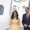 Kate Middleton, duchesse de Cambridge, en Emilia Wickstead le 14 avril 2016 à Paro, lors de sa visite officielle en Inde et au Bhoutan (10-16 avril) avec le prince William