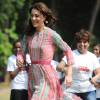 Kate Middleton, duchesse de Cambridge, en robe Anita Dongre le 10 avril 2016, lors de sa visite officielle en Inde et au Bhoutan (10-16 avril) avec le prince William