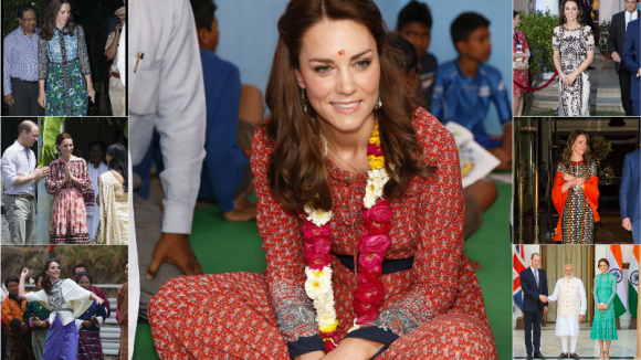 Kate Middleton : 17 looks en 7 jours en Inde et au Bhoutan, la compilation !