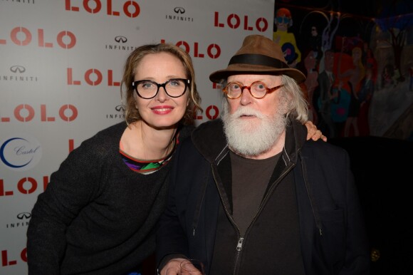 Exclusif - Julie Delpy et son père Albert Delpy - Première du film "Lolo" chez Castel à Paris le 19 octobre 2015.