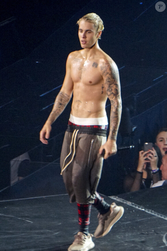 Justin Bieber en concert à Seattle le 9 mars 2016