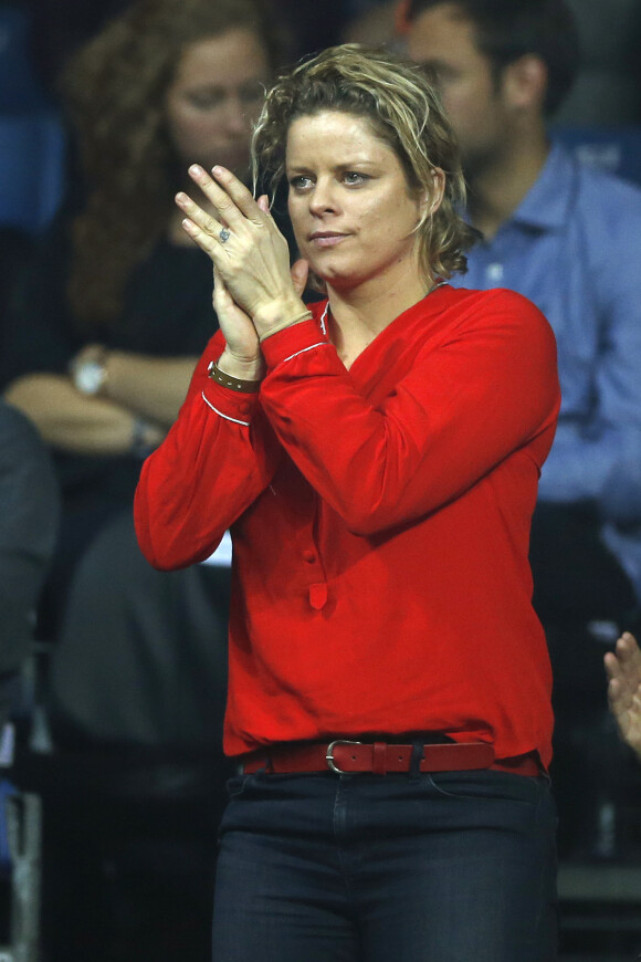 Kim Clijsters - La victoire de l'Angleterre en finale de la Coupe Davis à Ghent - Le 27 novembre 2015 © Philippe Buissin / Bestimage