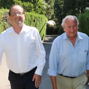 François et Georges Hollande à Cannes le 13 août 2014