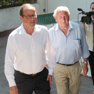 François et Georges Hollande à Cannes le 13 août 2014