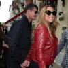 Mariah Carey et son fiancé James Packer rentrent à l'hôtel Plaza Athénée à Paris, le 22 avril 2016.
