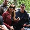 Mariah Carey et son fiancé James Packer à l'hôtel Plaza Athénée à Paris, le 22 avril 2016.