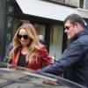 Mariah Carey et son fiancé James Packer quittent le magasin Tom Ford, rue Saint-Honoré, et rentrent à l'hôtel Plaza Athénée. Paris, le 22 avril 2016.