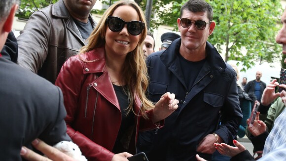 Mariah Carey et James Packer au magasin Tom Ford à Paris. Le 22 avril 2016.