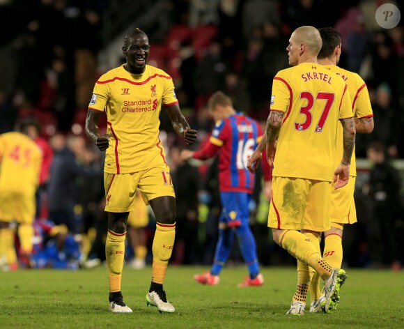 Mamadou Sakho lors du match Crystal Palace - Liverpool. Février 2015.