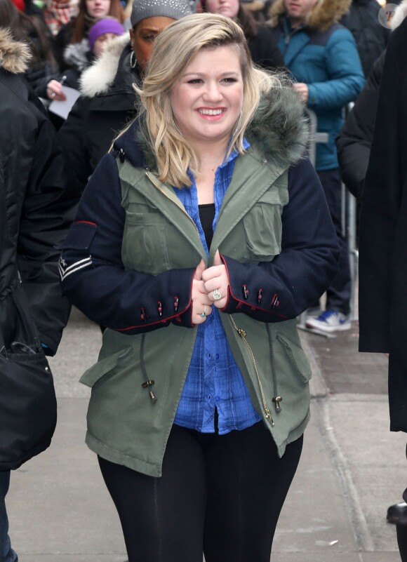 Kelly Clarkson à New York. Le 3 mars 2015