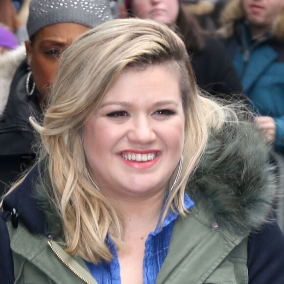 Kelly Clarkson à New York. Le 3 mars 2015