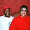 Billy Paul et sa femme Blanche Williams au restaurant Castel à Paris le 30 octobre 2002