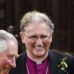 Le prince Charles a déposé une couronne sur la tombe de William Shakespeare en l'église de la Sainte Trinité à l'occasion du 400e anniversaire de sa mort à Stratford-upon-Avon le 23 avril 2016.