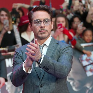 Robert Downey Jr. lors de la première de Captain America: Civil War au Vue Westfield, Londres, le 26 avril 2016.