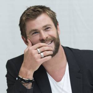 Chris Hemsworth en conférence de presse pour le film "Le Chasseur et la reine des glaces" à Beverly Hills le 11 avril 2016