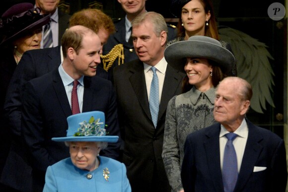 Le duc et la duchesse de Cambridge le 14 amrs 2016 à Londres lors d'une messe à l'occasion de la Journée du Commonwealth. Kate Middleton et le prince William fêtent leurs 5 ans de mariage le 29 avril 2011.