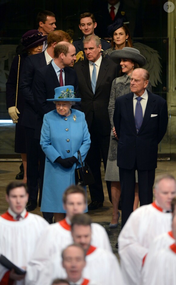 Le duc et la duchesse de Cambridge le 14 amrs 2016 à Londres lors d'une messe à l'occasion de la Journée du Commonwealth. Kate Middleton et le prince William fêtent leurs 5 ans de mariage le 29 avril 2011.