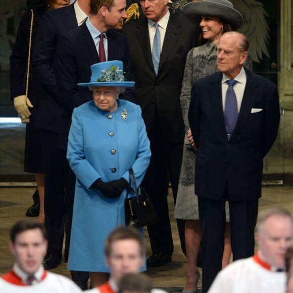 Le duc et la duchesse de Cambridge le 14 amrs 2016 à Londres lors d'une messe à l'occasion de la Journée du Commonwealth. Kate Middleton et le prince William fêtent leurs 5 ans de mariage le 29 avril 2011.