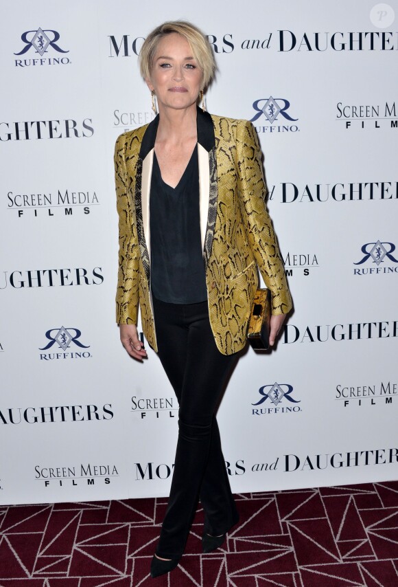 Sharon Stone lors de la première de Mothers And Daughters à Los Angeles, le 28 avril 2016.