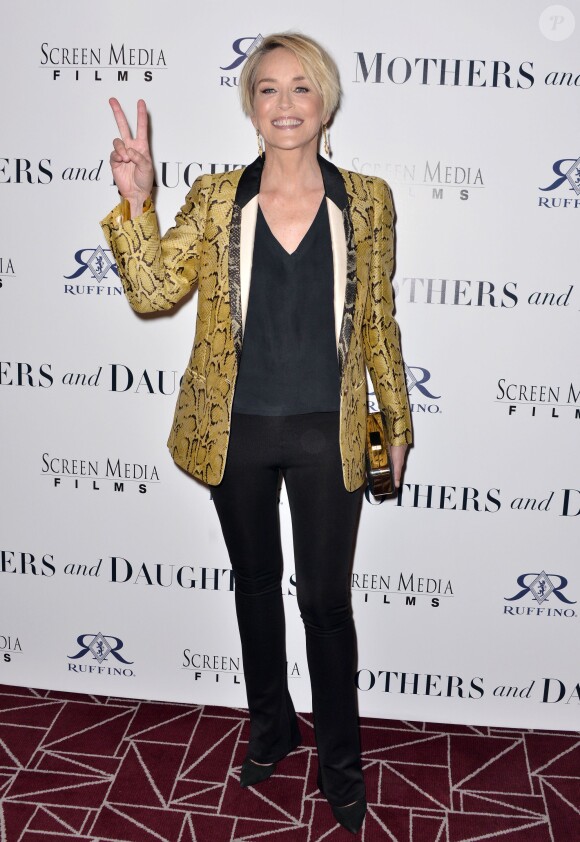 Sharon Stone lors de la première de Mothers And Daughters à Los Angeles, le 28 avril 2016.