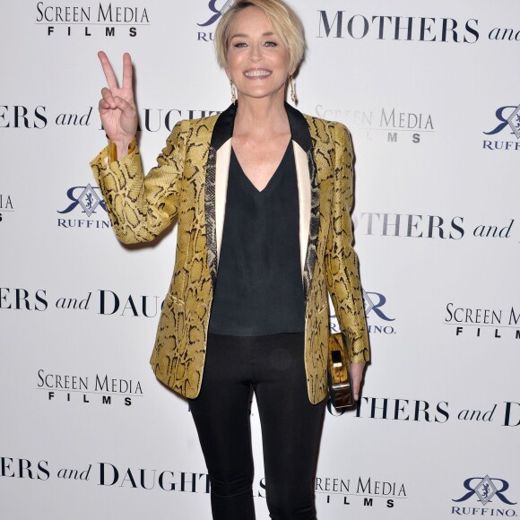 Sharon Stone lors de la première de Mothers And Daughters à Los Angeles, le 28 avril 2016.